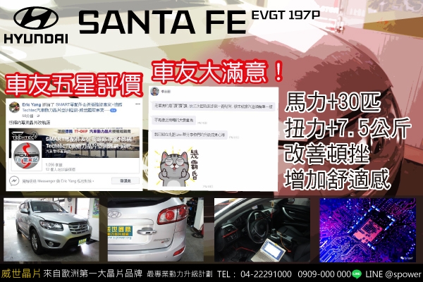 HYUNDAI SANTA FE EVGT 197P 大變身！舒適動力UPUP！