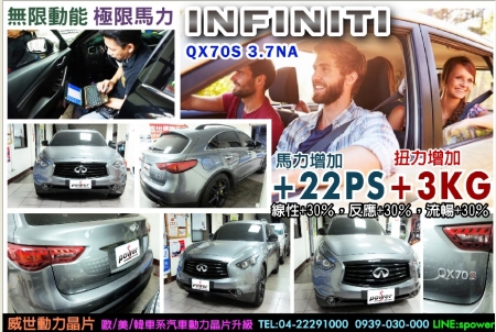 INFINITI QX70S 3.7NA 極限馬力 無限動能