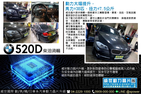 BMW 520D 即刻升級，包準體驗過就回不去啦