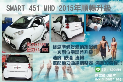 SMART 451 2015年 順暢升級