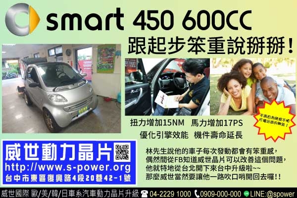 SMART 450 600CC 跟起步笨重說掰掰！