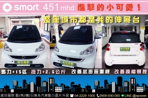 SMART 451MHD 整座城市都是您的伸展台！