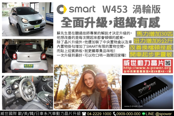 SMART W453 渦輪版 全面升級，超級有感